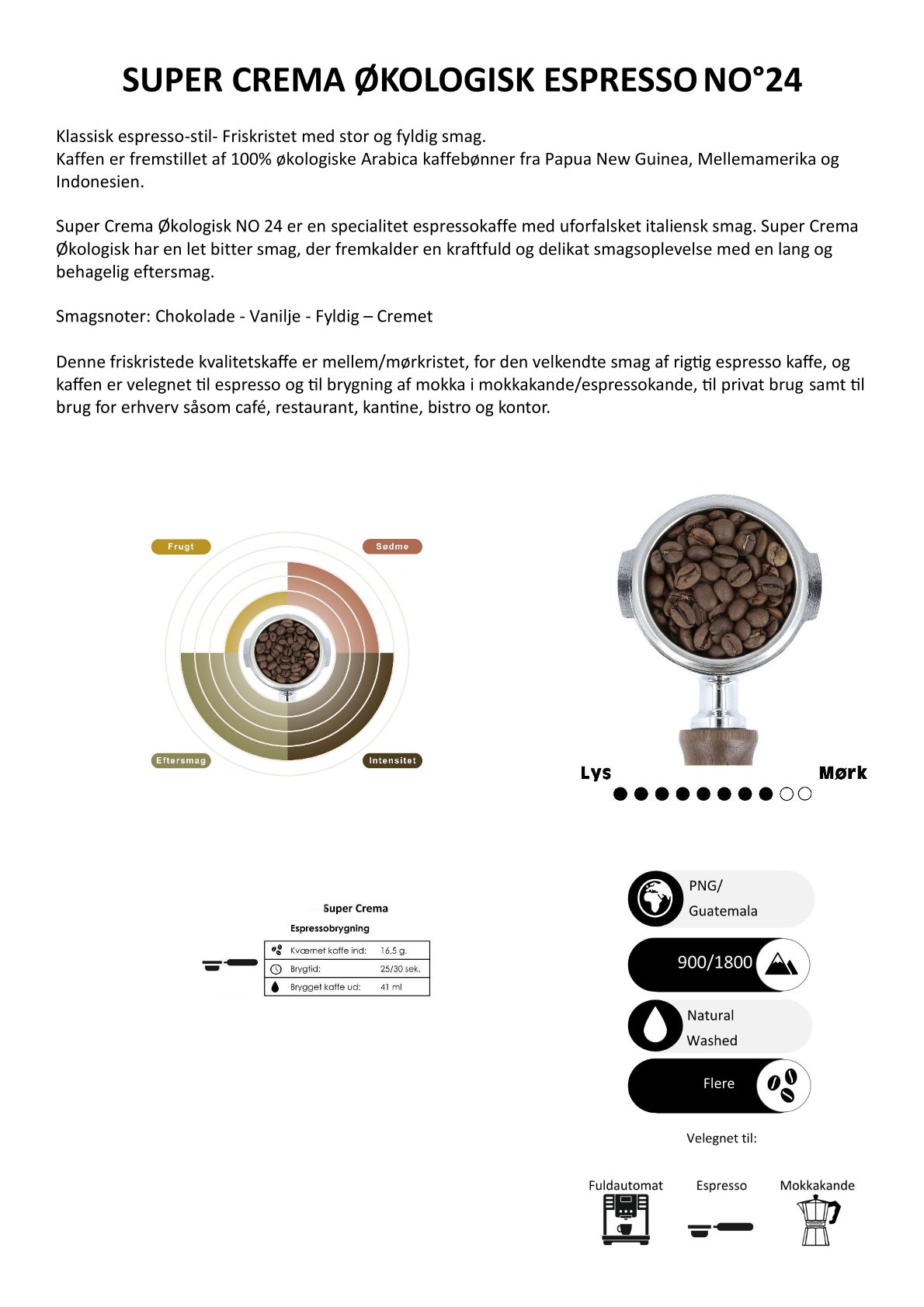 Super Crema Okologisk Espresso NO 24